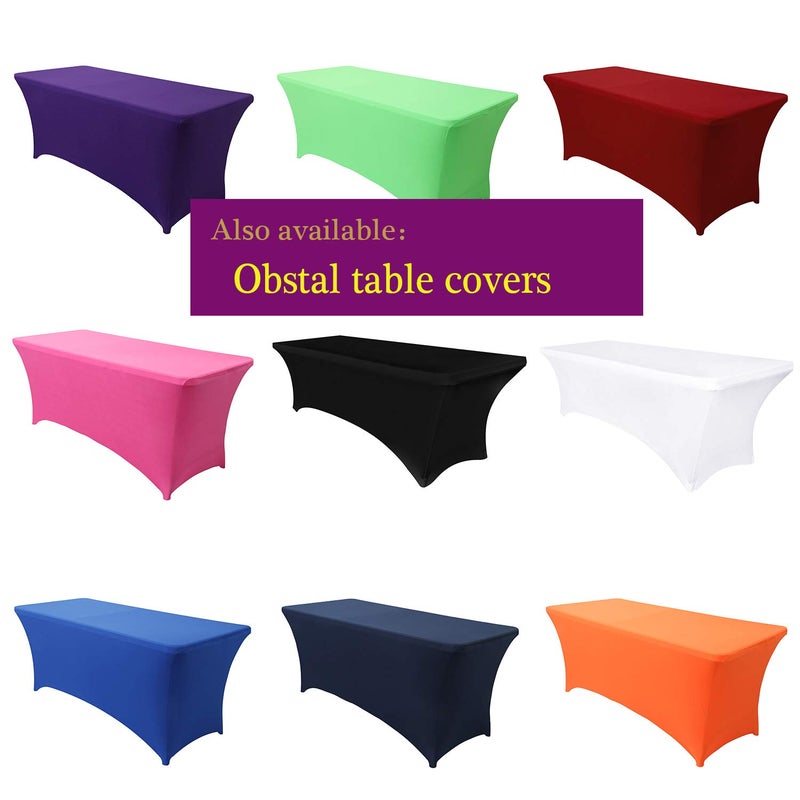 Obstal 50 PCS Spandex Stretch Chair Sashes Bows for Wedding Reception- Universal Elastic Chair Cover Bands with Buckle Slider for Banquet, Party, Hotel Event Decorations Burgundy Sashes - Image 5